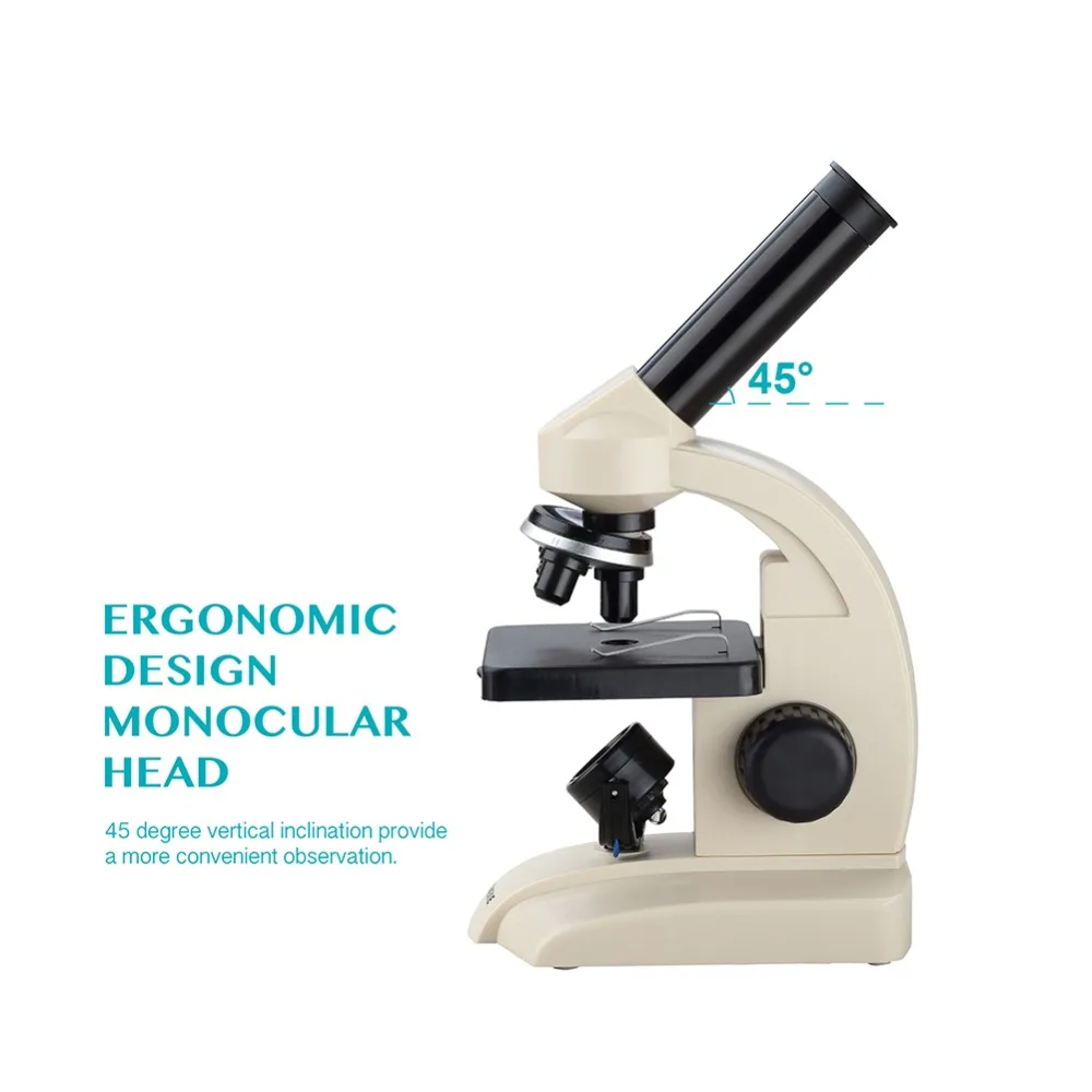 AOMEKIE Monocular Biological Microscope 70X-400X