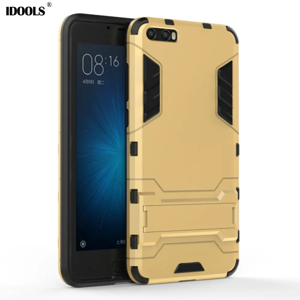 

for Xiaomi Mi6 Plus Case Luxury Kickstand Dirt Resistant Plastic Silicon Phone Bags Cases for Xiaomi 6 Plus Mi 6 Plus 5.7 Coque