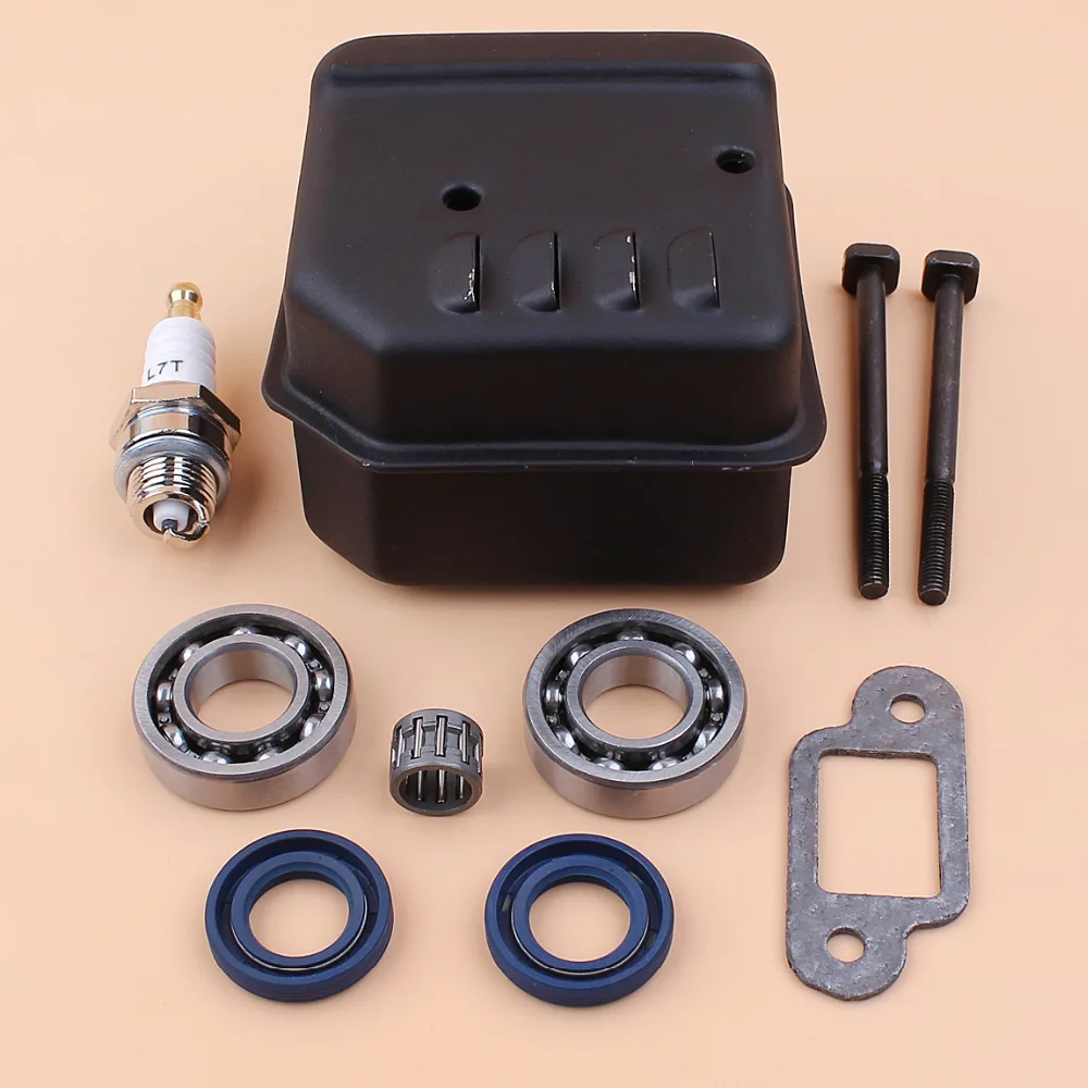 Muffler Exhaust Bolt Bearing Oil Seals Kit for STIHL MS180 MS170 MS 180