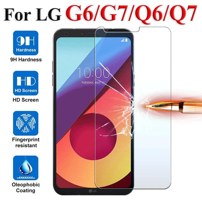Закаленное стекло для LG g6 q6 защитное q7 g7 g5 g4 защита экрана g q 6 5 4 7 6g Защитная пленка