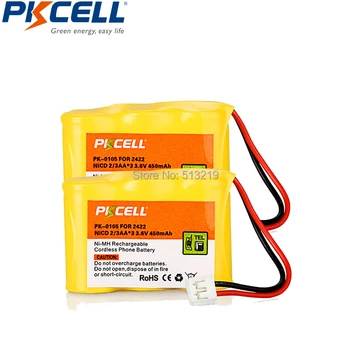 

Cordless Phone Replacement Rechargeable Ni-CD 450mAh Battery Pack, Compatible with AT&T and VTech Original Manufacturers Part OE