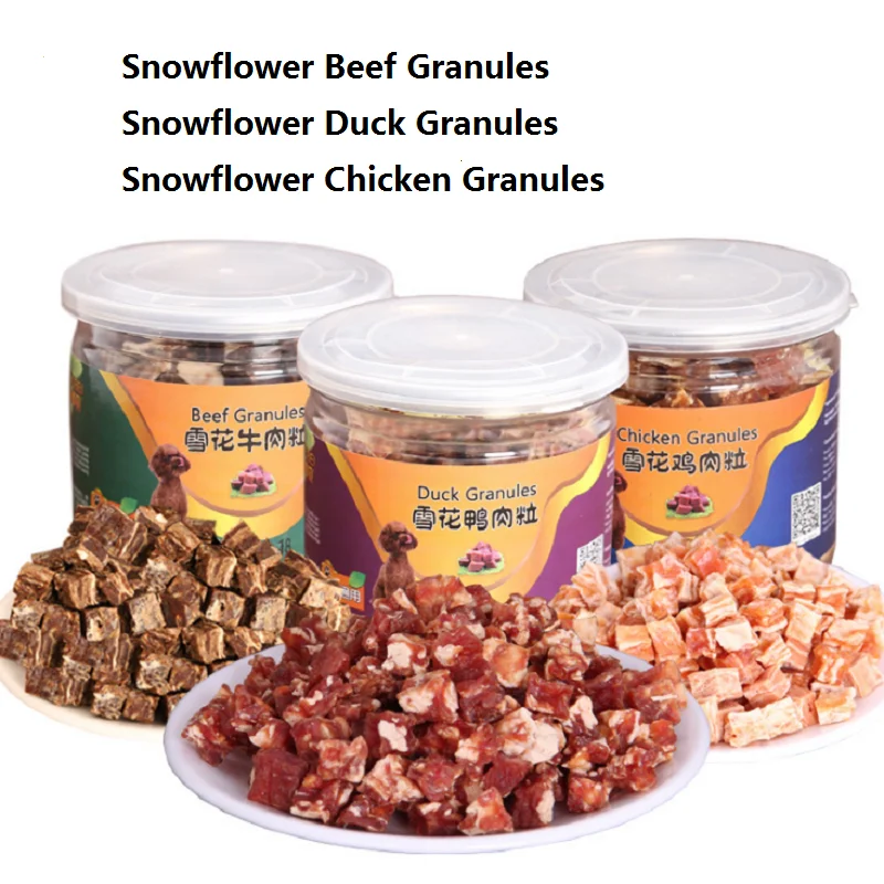 

New Arrival Dog snacks Fresh Chicken beef duck granules Keep Healthy small medium large Dog Food Training reward clean teeth