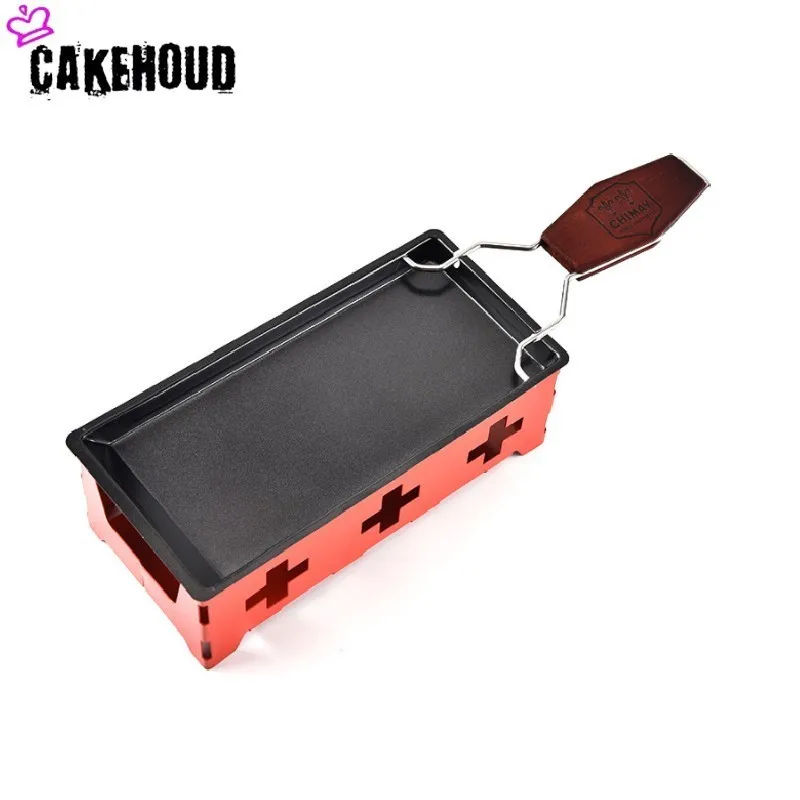 CAKEHOUD новая печь для сыра утилита мини сыра многофункциональная печь с деревянной ручкой антипригарный лоток для сыра инструмент для барбекю