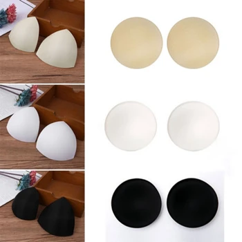 

Women e Round Cups Bikini Sports Bra Pad Chest Push Up Insert Foam Pads Sponge Pads For Swimsuit Padding Accessories