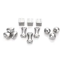 Нержавеющая сталь Виски камни льда кубик льда формы напитков для вечеринок коктейлей вина экологически чистые оригинальность экономичный