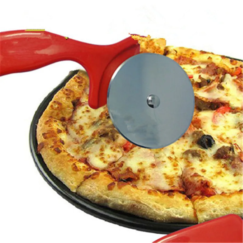 Stainless Steel Cutter Pizza Knife Cake Tools Pizza Wheels Scissors Ideal for Pizza Pies Waffles and Dough Cookies