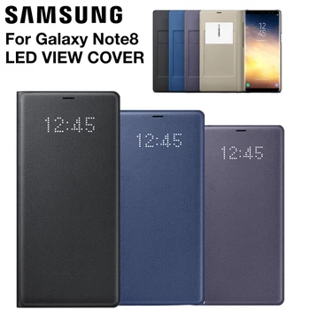 

Samsung Original Samsung LED Smart Cover Phone Case View Cover For Samsung Galaxy Note 8 N9500 Note8 N950F Slim Flip Case