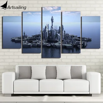 

HD Printed 5 Piece Canvas Art Stargate Atlantis Canvas Prints Wall Pictures for Living Room Modern Free Shipping NY-7470C