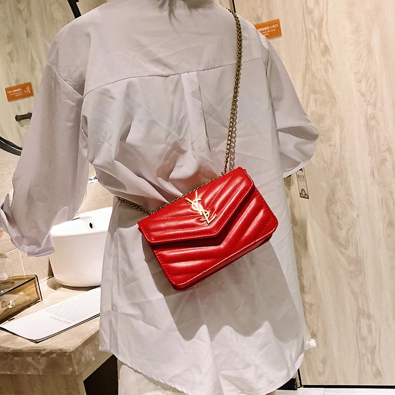 2019 Luxury Handbags Women Bags Designer Crossbody Bags for Women Clutch Leather Bag Shoulder Bags Chains Letter Fashion Flap