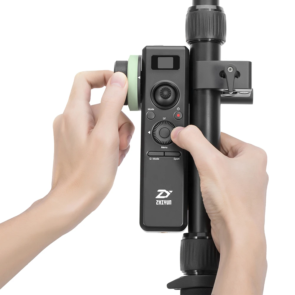 ZHIYUN, официальный датчик движения, аксессуары для управления с непрерывным фокусом 2,4G, параметры беспроводного управления на OLED экране для крана 2