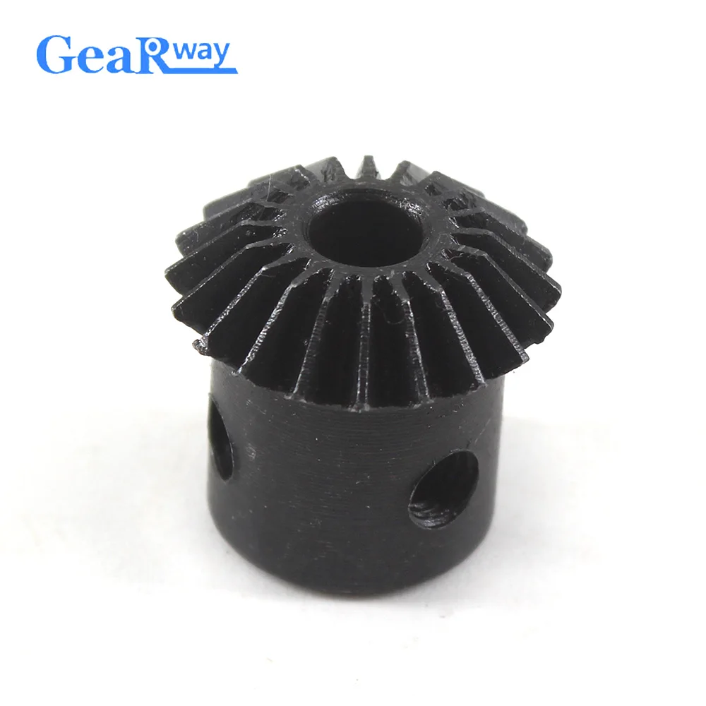 1M-20T Module Metal Spiral Bevel Wheel Motor Gear 90° Gearing 20 Tooth Bore 8mm