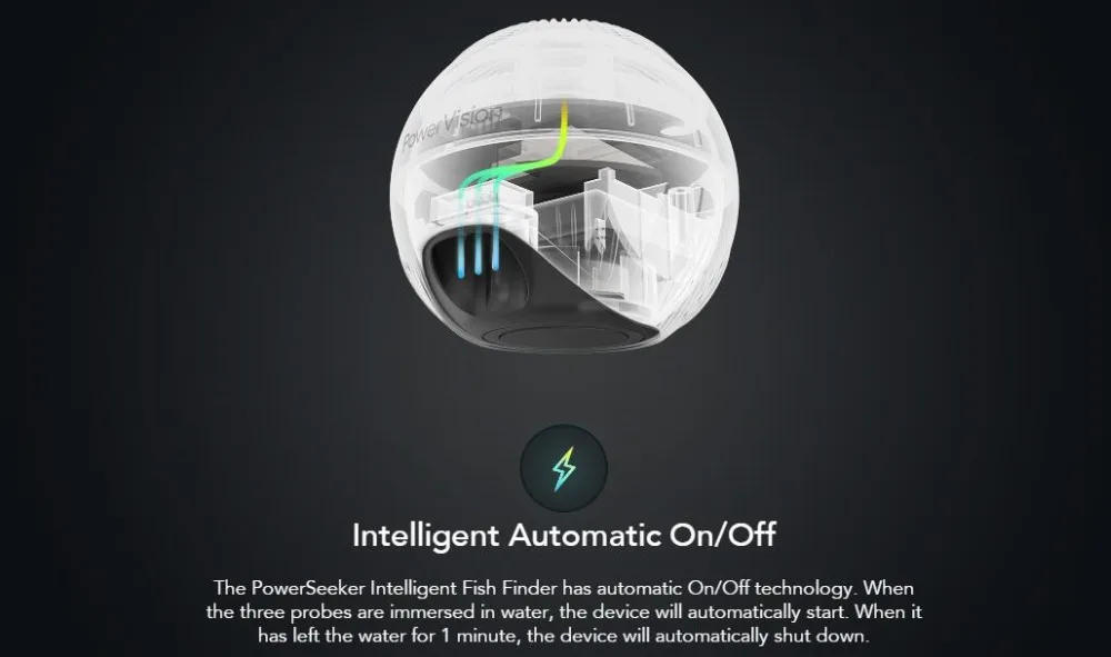 Powervision PowerSeeker Seeker Интеллектуальный рыболокатор для PowerVision PowerRay беспилотный Дрон с камерой под водой