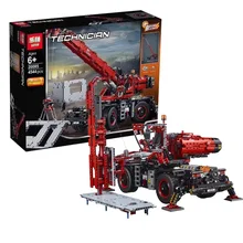 

Lepin 20085 Compatible With The 42082 Technic Series Rough Terrain Crane Building Blocks Bricks Educational With Battery Box