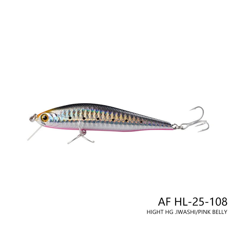 ANYFISH CBL MINNOW 95F плавающая приманка для рыбалки 9,5 см 11,2 г жесткая приманка с 2 рыболовными крючками Aritificial Bait 3D Глаза глубина 1-1,2 м - Цвет: AF HL-25-108