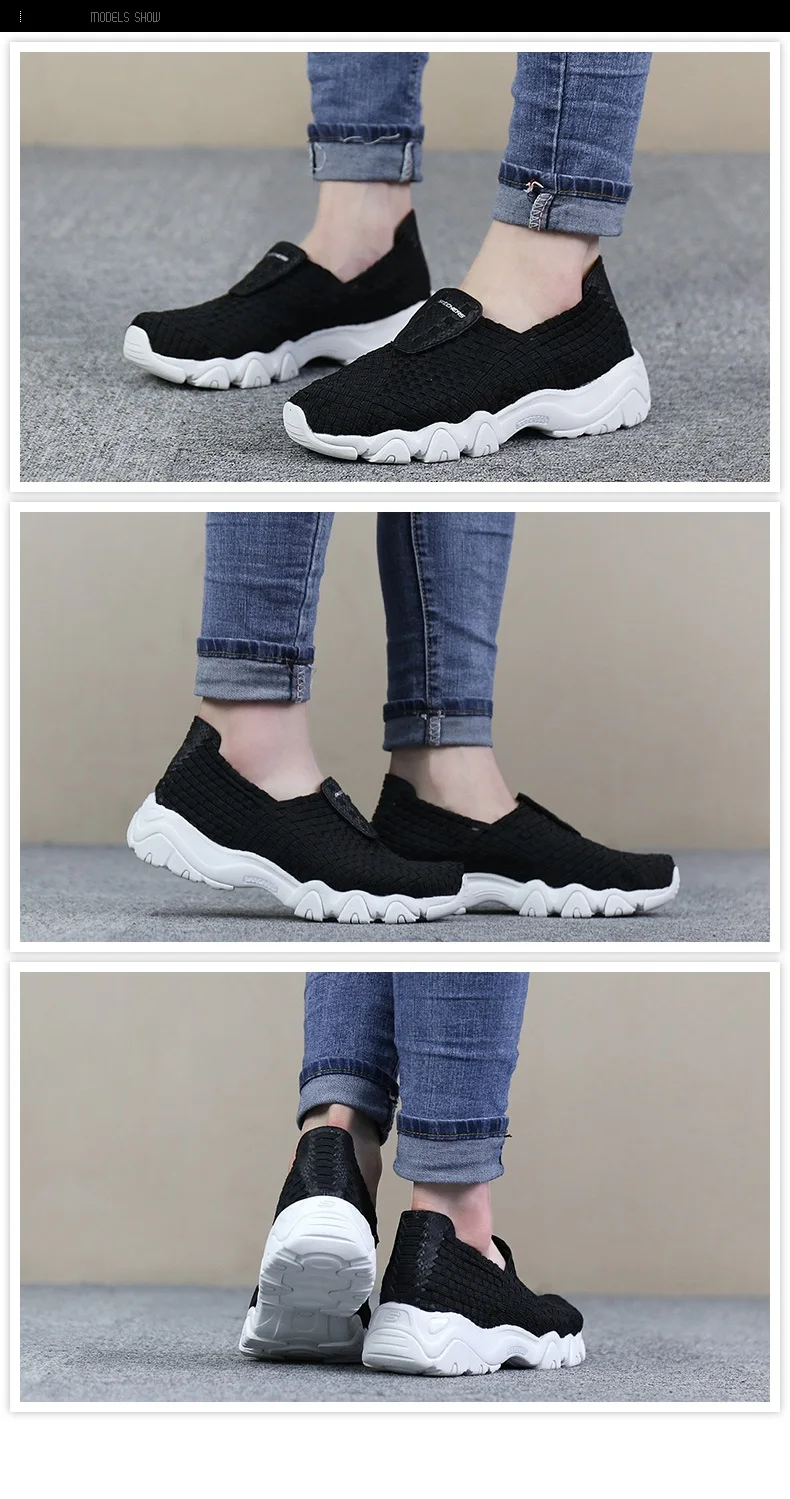 Skechers/летние туфли на плоской подошве; D'LITES; Женская Удобная обувь без застежки; Роскошные Брендовые женские дизайнерские туфли на плоской подошве; 88888017-LTPK