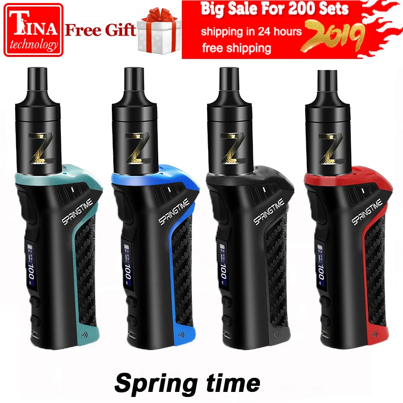 Spring Time 100W 18650 Box Mod Kit Smoke Cessation