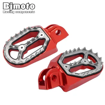 

BJMOTO Motocross Sharp Teeth Dirt Bike Racing Foot Pegs Footrests For Husqvarna TC FC TE FE TX KTM SX SXF EXC 85-530cc 2005-2015