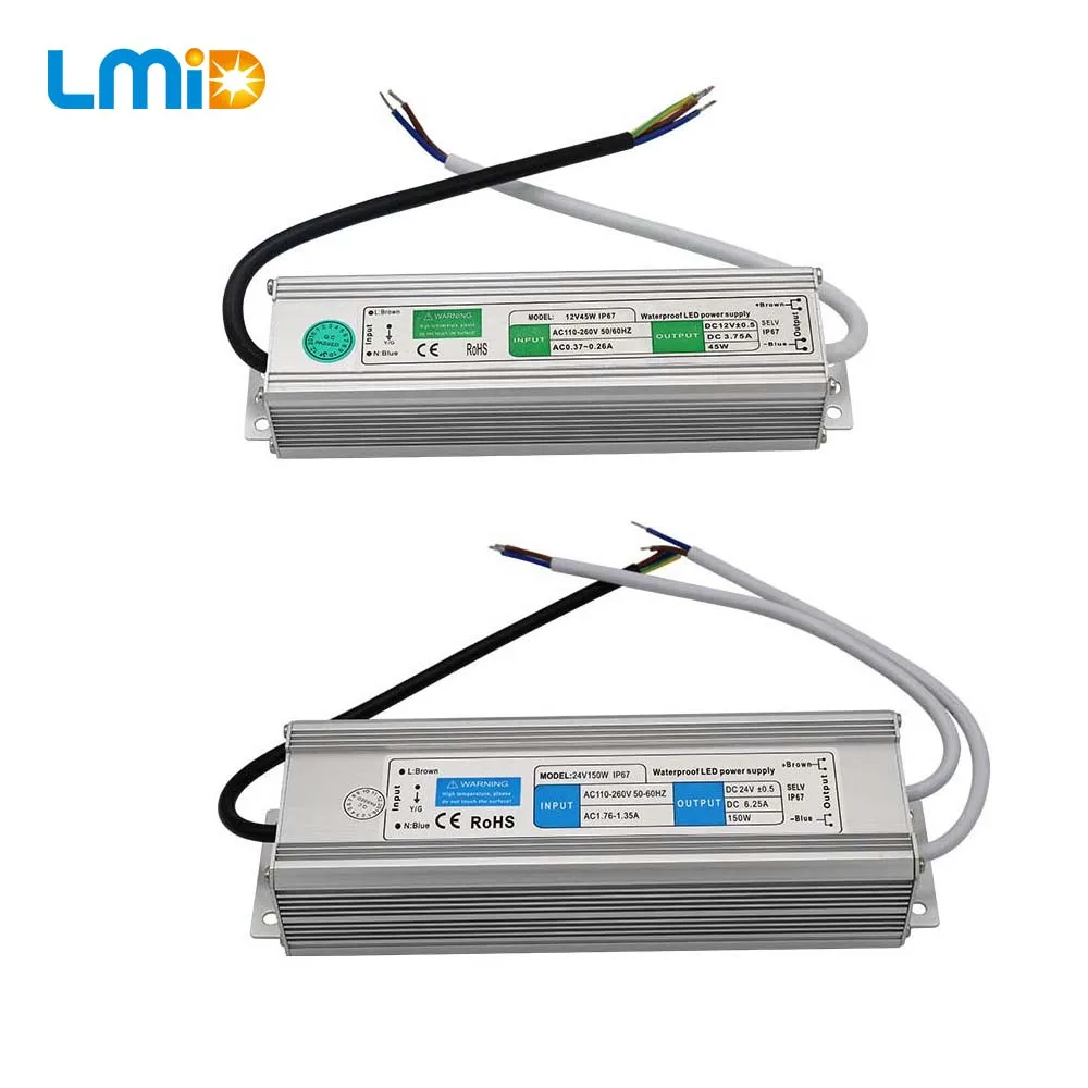 Ip68 Waterproof Led Driver 50 60hz 10w 30w 50w 60w 100w