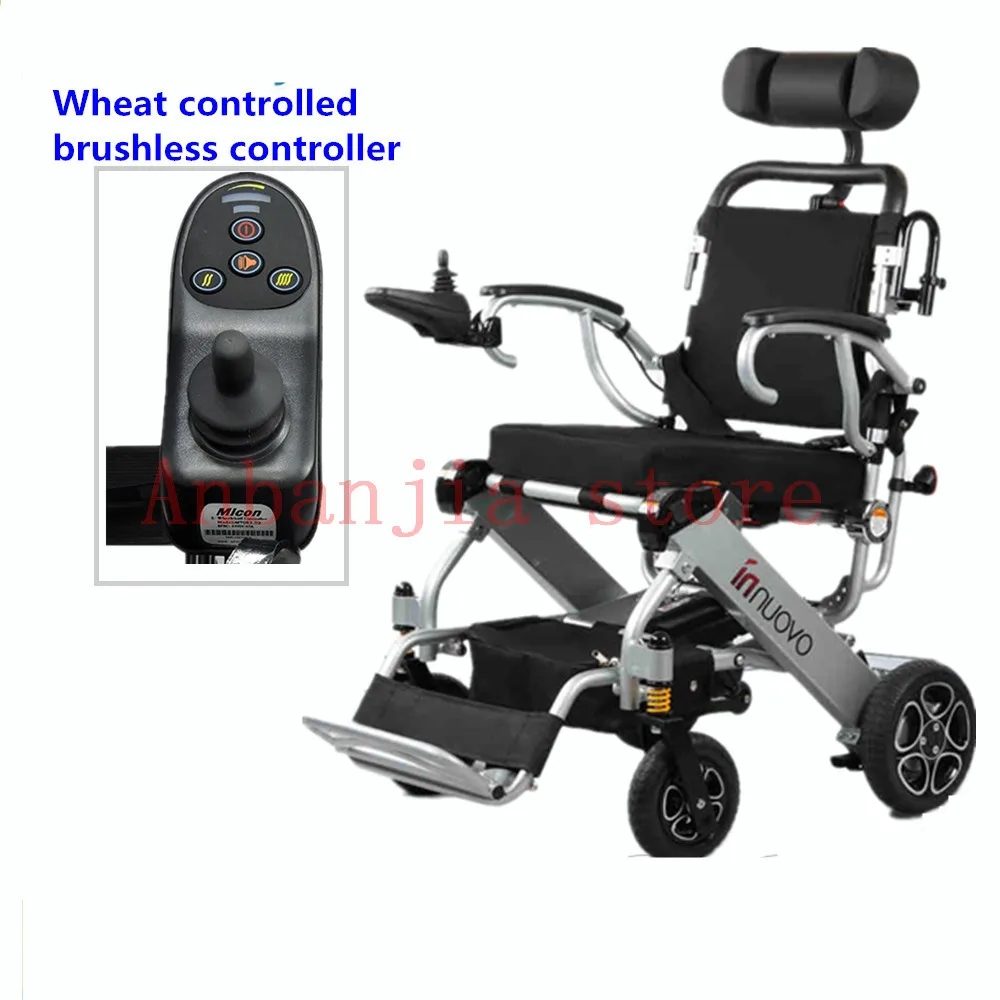 Легкая легко принять наружную инвалидную коляску портативный алюминиевый самолет инвалидная коляска с 2 литиевыми батареями