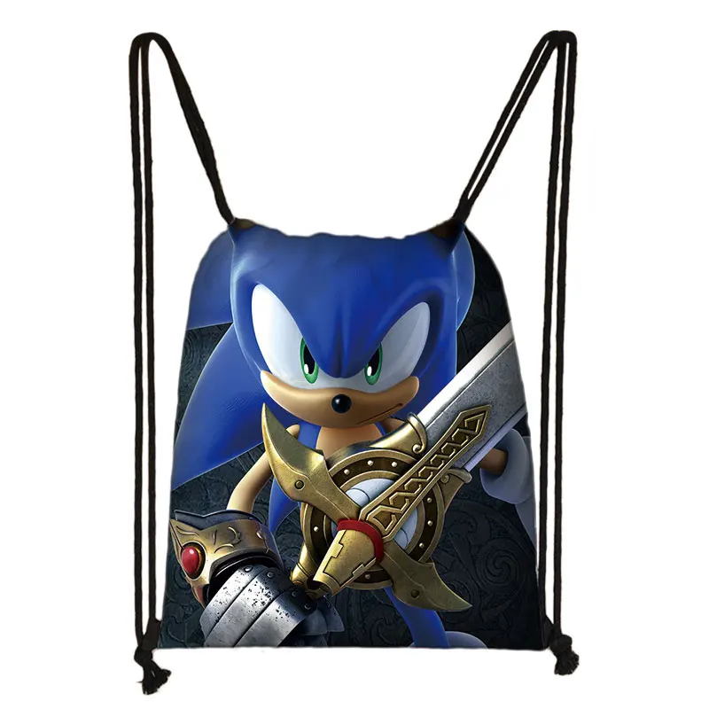 008 Mario Sonic Boom Hedgehogs 3D Drawstring Bag Printing Backpack Daily Casual Boys Girls knapsack Drawstring Bags - Цвет: 008