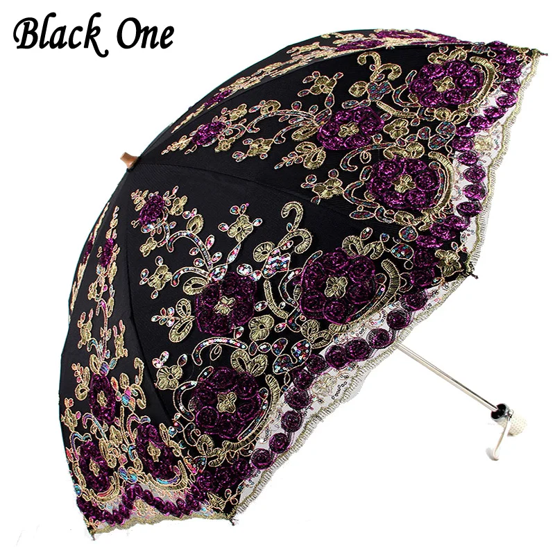 

Lace Folding Women Rain Umbrella Girls Parasol Activity Wedding Waterproof Anti-UV UMBRELLAS Paraguas Guarda chuva Sombrinha