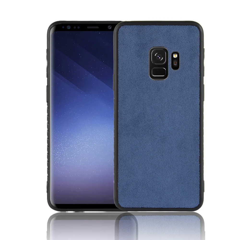 Бархатный кожаный чехол из микрофибры для Samsung Note9 A6 2018 Plus задняя крышка Galaxy S9
