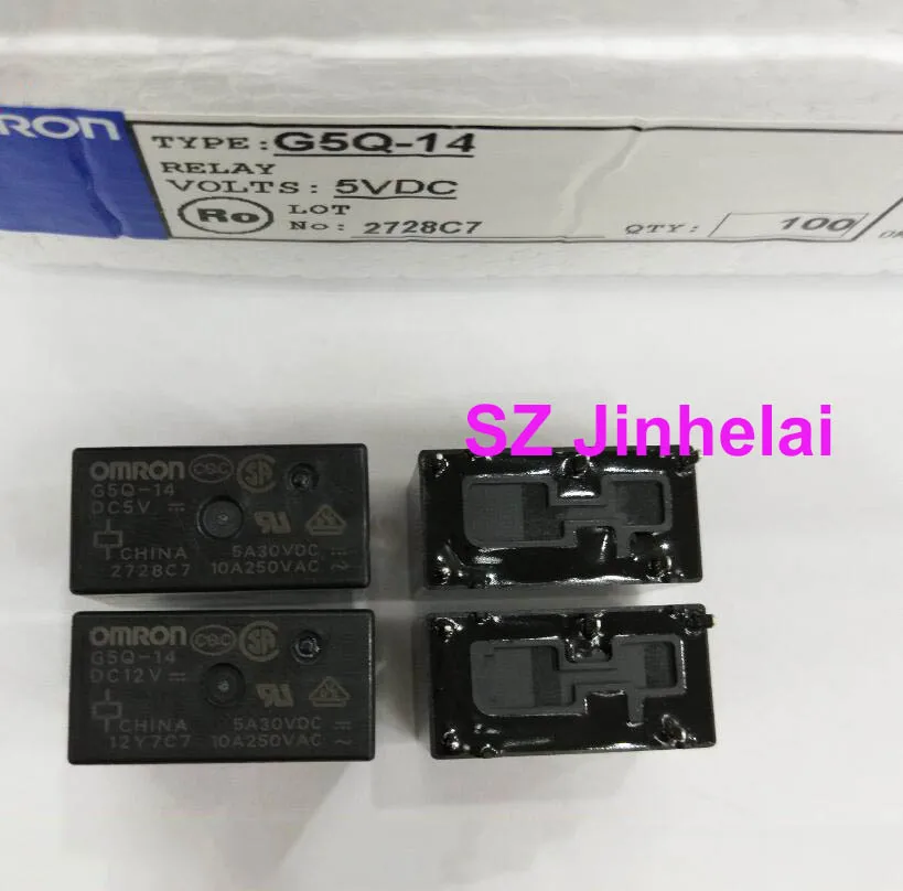 10 Pz Omron G5Q-14 24Vdc 12Vdc 5Vdc Autentico Relè Originale Dc24V Dc12V Dc5V 300. 10