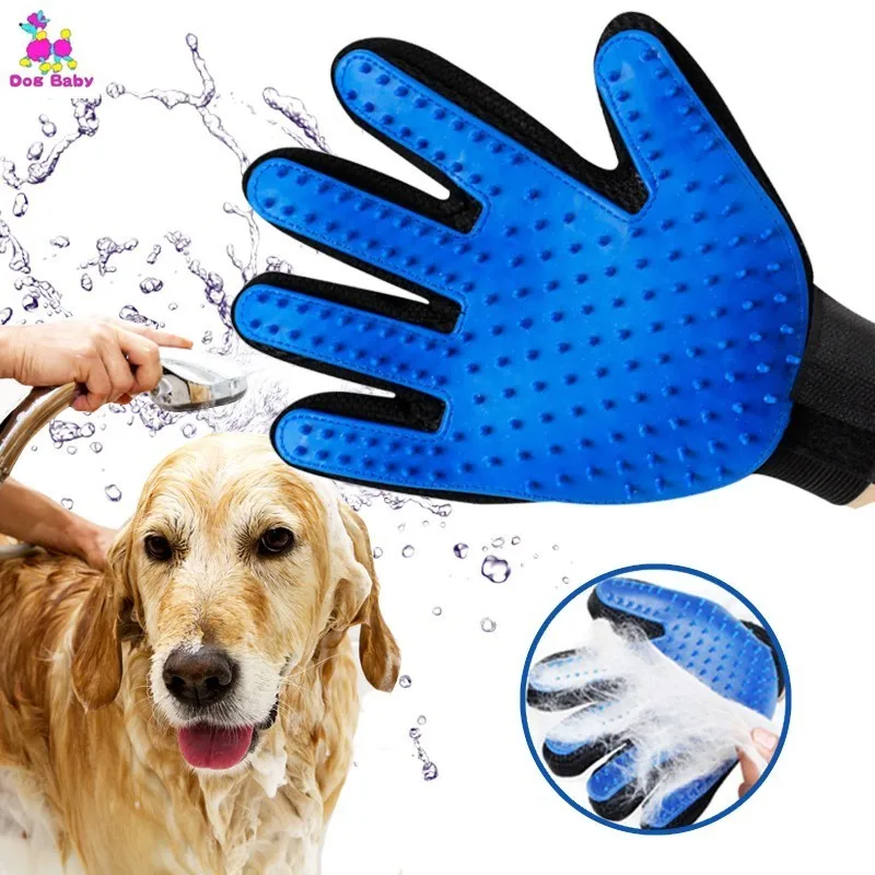 1 предмет силиконовая щетка для животных перчатки Deshedding нежный эффективное Уход за лошадьми перчатки "Кошка" для домашних животных перчатка аксессуары для собак поставки