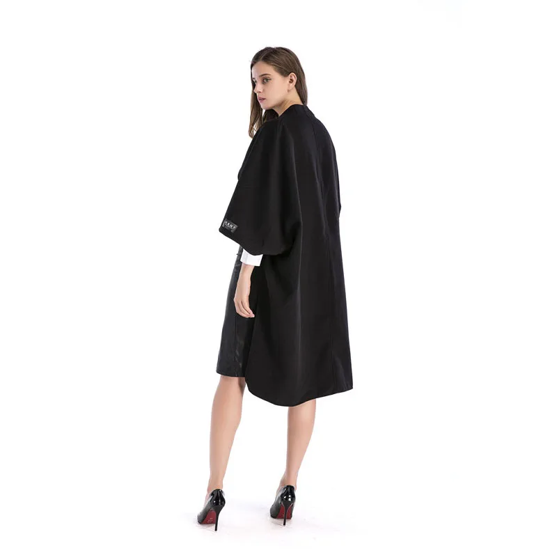 La Long Dames Hiver Chauve Manteau Vestes Manteaux 5xl Et Base khaki Automne Black Femmes Taille souris 2018 Cardigans Lâche De Nouveau Laine Manches Mélanges Plus Fwddaqvx7