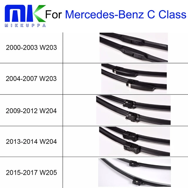 Mikkuppa Windscreen Wiper Blades For Mercedes Benz C Class W203 W204