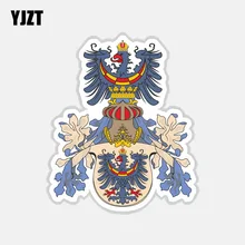 Yjzt 10.2 cm * 12.2 cm criativo carro adesivo carniola brasão de armas bandeira adesivos 6-2725