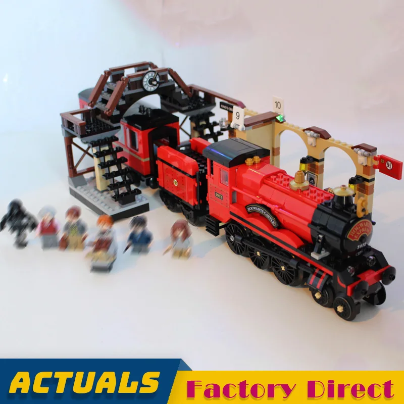 

Hogwarts Express 16055 Harri Movie Potter Building Blocks Train Railway Model Bricks Kids Toys Gift LegoINGlys 75955