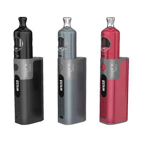 

Original Aspire Zelos Kit 50W E-Cigarettes Zelos Box Mod Vape 2500mah Battery 2ML Aspire Nautilus 2 Tank Vaporizer BVC Coil