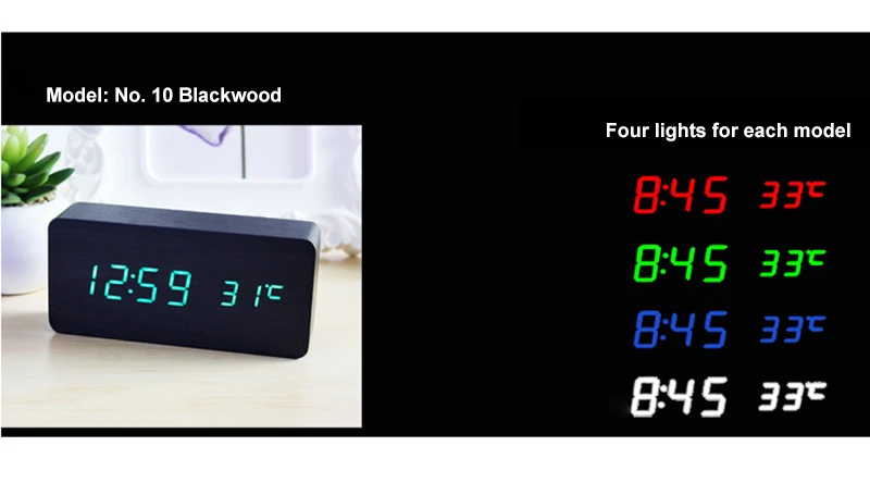 Светодиодный Будильник цифровые часы Reloj Relogio Despertador Wood Saat электронные настольные часы Reveil Wekker часы Masa Saati Madera
