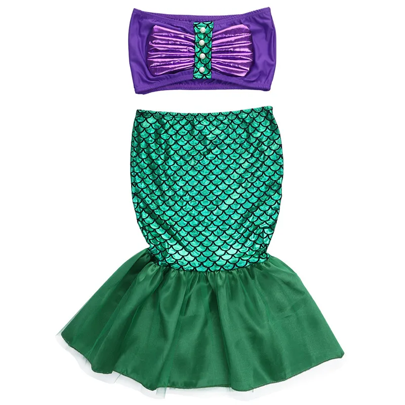 2016 sexy costumes for baby girls princess ariel dress The little Mermaid Ariel princess Cosplay costume