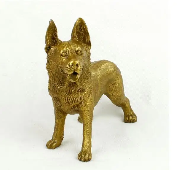

Copper dog Zodiac bronze sculpture handmade furniture decoration