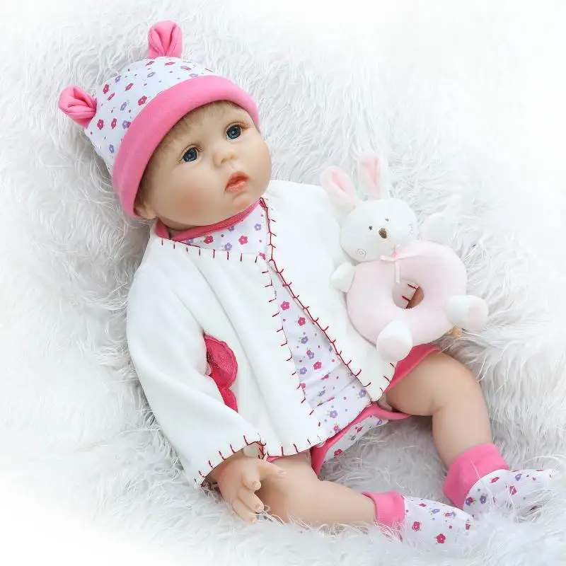 

NEWBORN Girl Child friendly Reborn Baby22 " Whole Body Silicone Reborn Baby Doll Girl Baby Lifelike Dolls55 cm Gift Toy