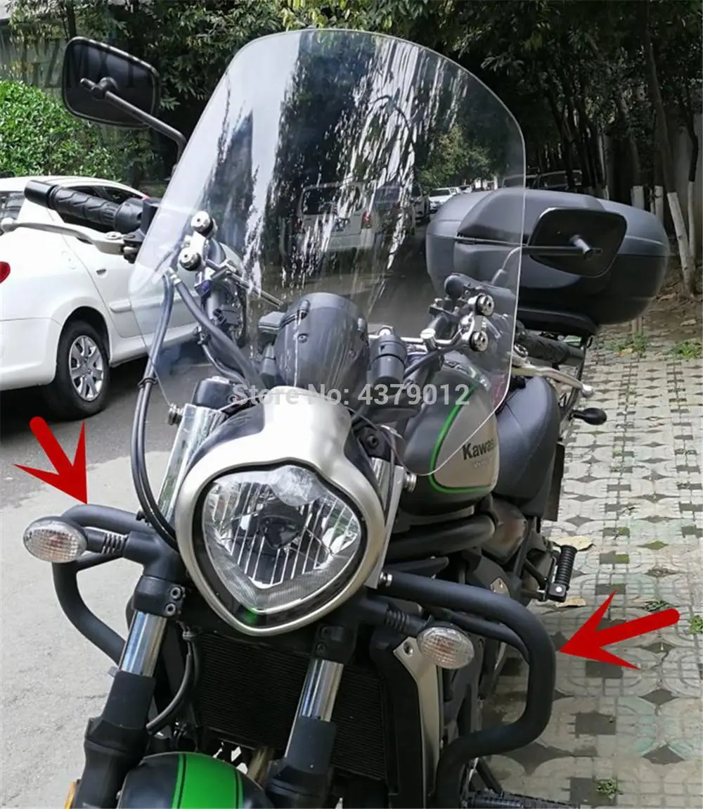 

High Quality Crash Bar Frame Bumper Refit Protection Bar Protection Guard For kawasaki Vulcan S 650 EN650 VN650 s650 2015 - 2018