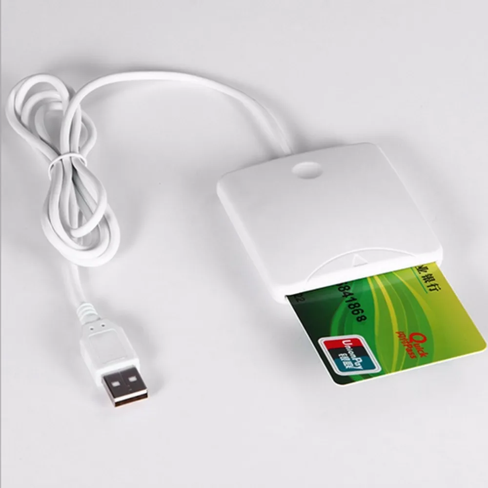 USB IC Cards Reader USB Contact Smart Chip Card Writer SIM Slot for Windows for 2000 XP or for MAC OS 8.6,9.X dropshipping