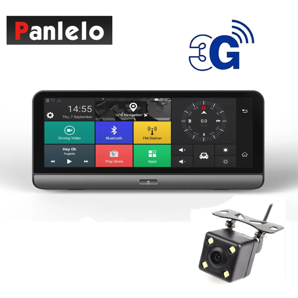 Panlelo 781 Автомобильная gps камера DVR 7 84 &quotAndroid система 3g сетевая автомобильная