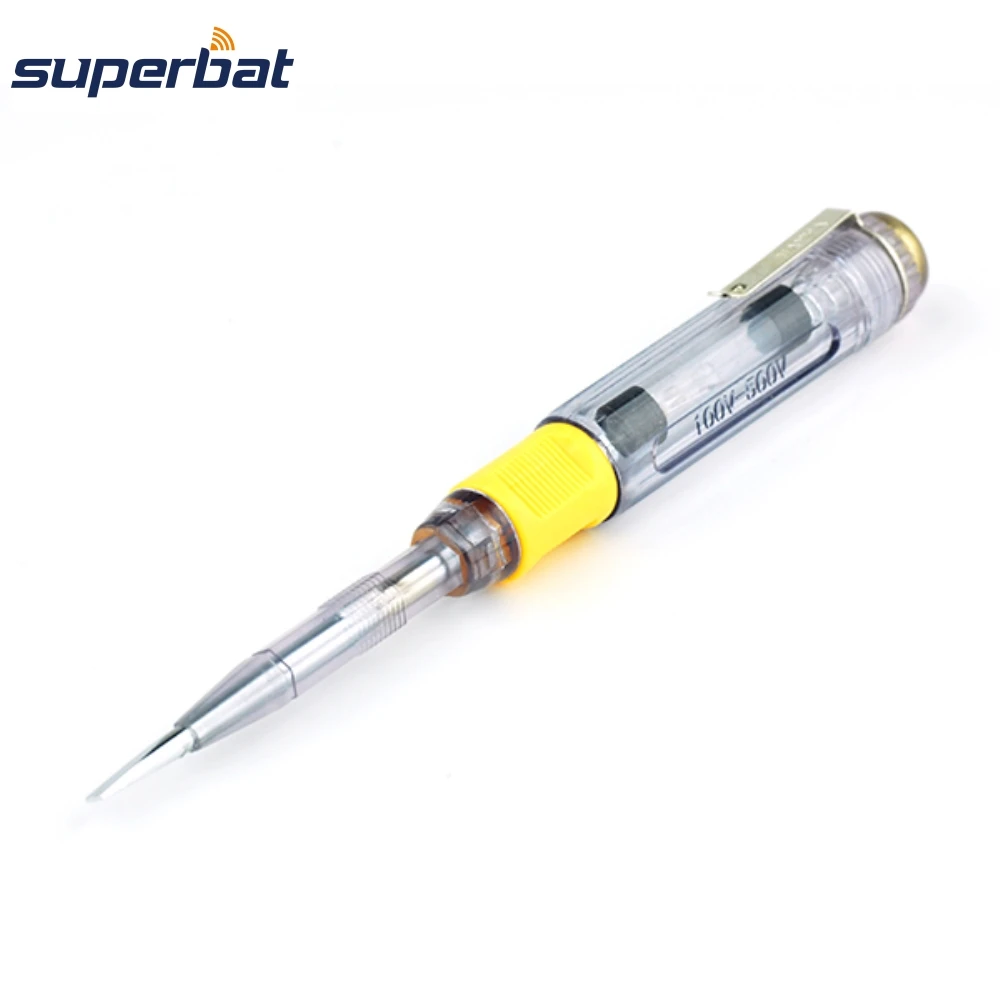 

Superbat Replacement 2-function Electric Test Pen Slotted&Phillips Tip Screwdriver Electrify Voltage Detector 100-500V 138mm