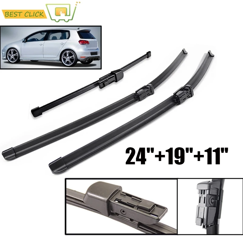 

Misima Wiper Blades For VW Golf 6 2008 - 2012 Nature Rubber Front And Rear Windscreen Wipers Car Accessories Glasses Brushes