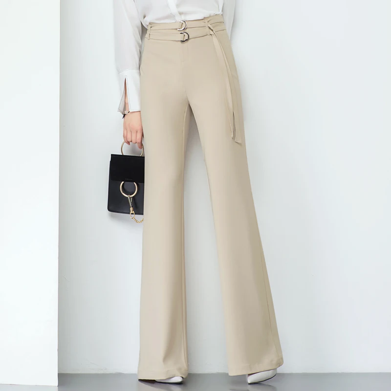 Femmes Plissé 2 Pièces Pantalons Tenues Décontracté Bouton