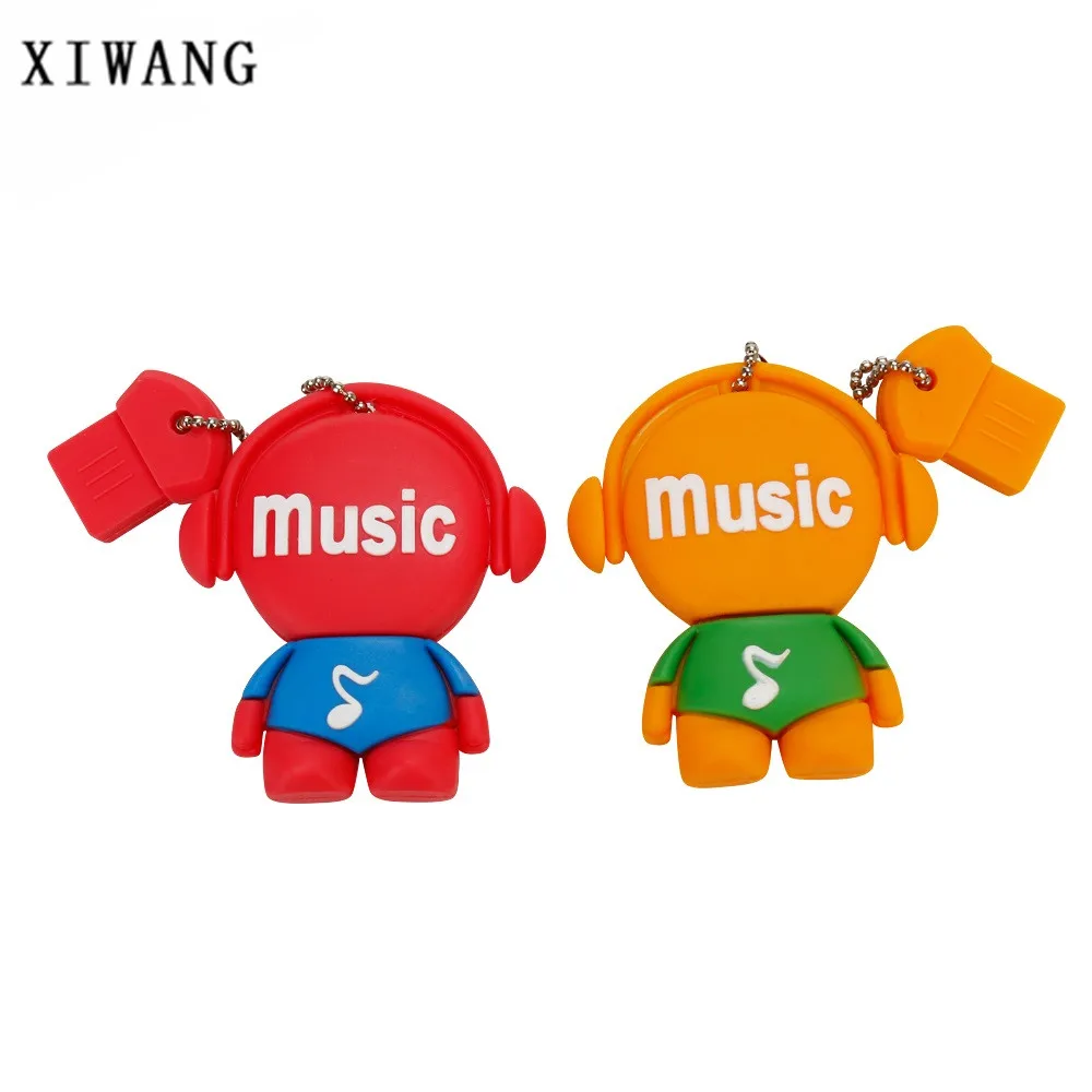 new Cartoon Mini Music Series USB 2.0 4GB 8GB pendrive 16GB pen drive 32GB 64GB USB Flash Drive Personal usb Stick Free Shipping