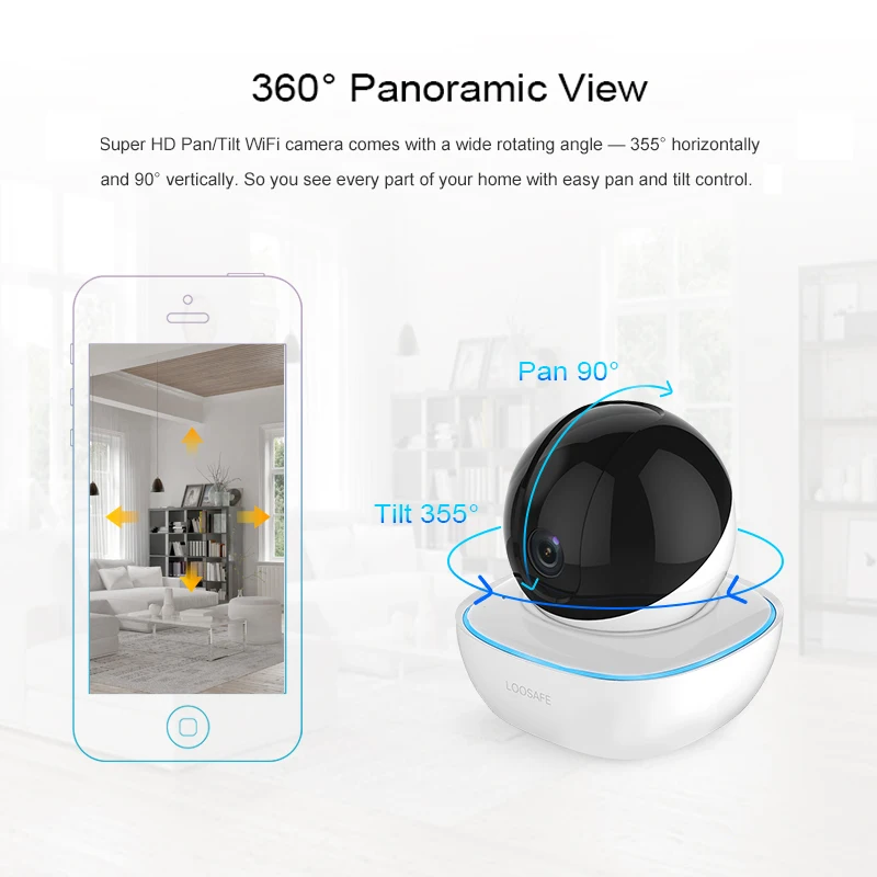 

1080P Wide Angle WIFI Wireless Cameras Wireless IP Camera Intelligent Auto Tracking Of Home Security Surveillance Network CM.F3
