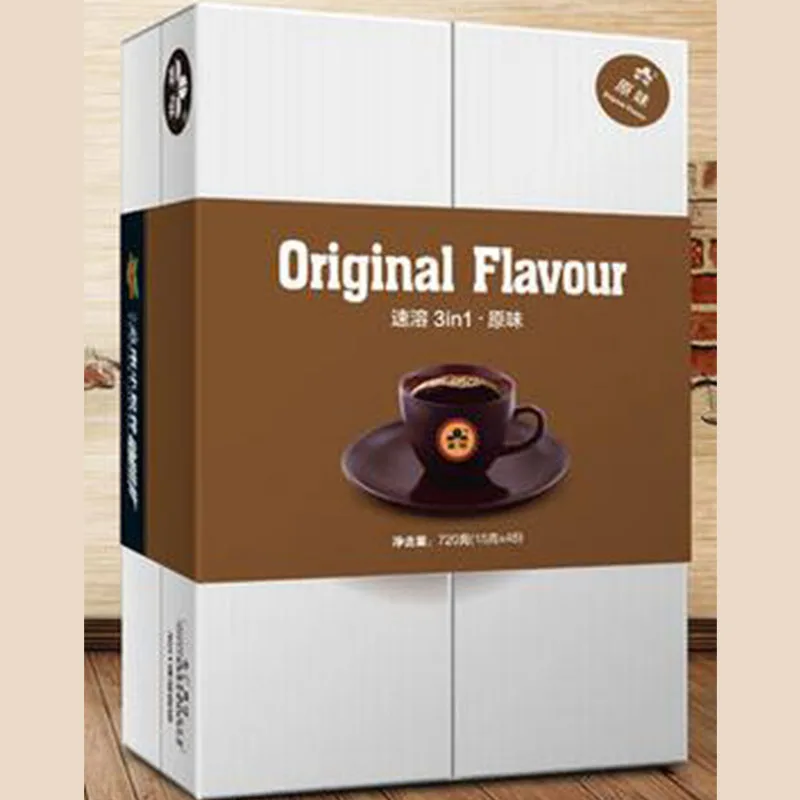 FREE shipping Yunnan Original flavor coffee 3 in 1 instant coffee