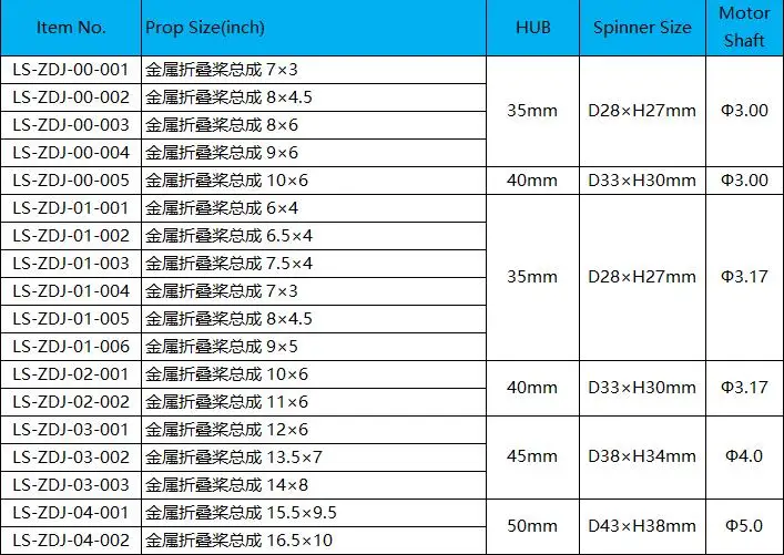 Горячая RC Parts" /7"/" /9"/1" /11"/1" /13"/1" /15" складной пропеллер с ЧПУ Алюминиевый сплав Спиннер для планера самолет