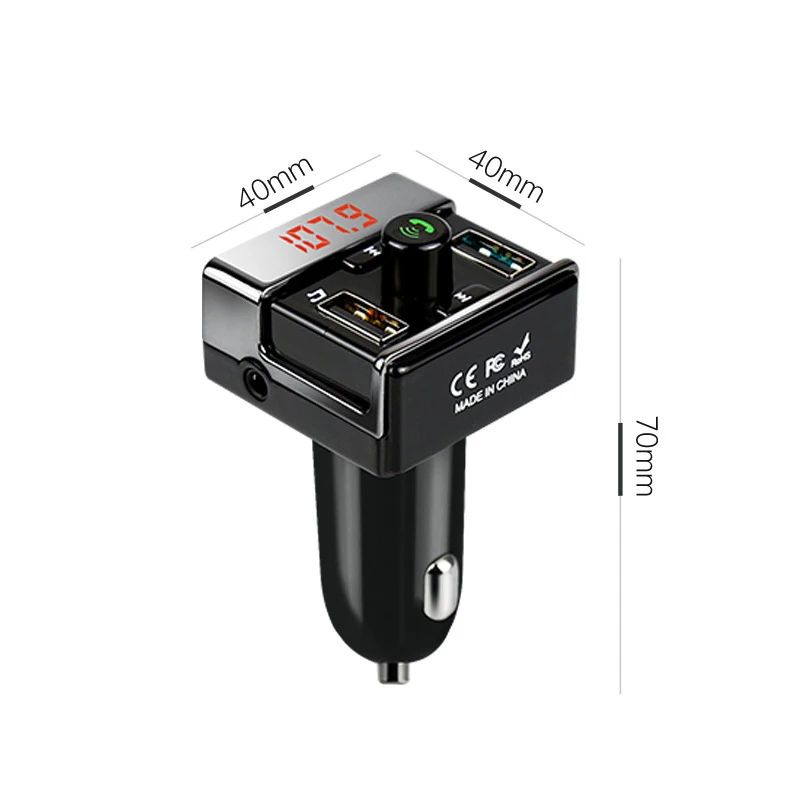 Двойной зарядный комплект usb Беспроводной Bluetooth Автомобильный MP3-плеер беспроводной передатчик FM Radio ЖК-дисплей U диск SD автомобиль установлен Bluetooth FM запускает
