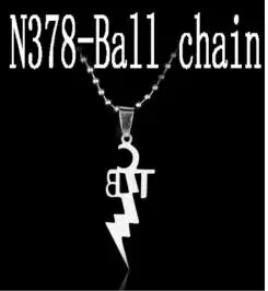 ball chain TCB Элвиса Пресли из нержавеющей стали кожаный кулон цепочка модное ожерелье 12 шт./партия - Окраска металла: ball chain