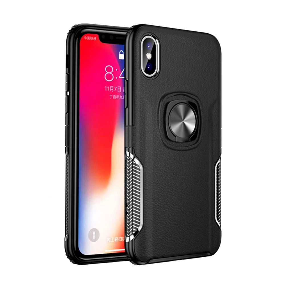 

Anti-knock Cases Kickstand Case Invisible Finger Ring Cover Case for Iphone XS MAX XR XS X 8PLUS 8 7 7PLUS